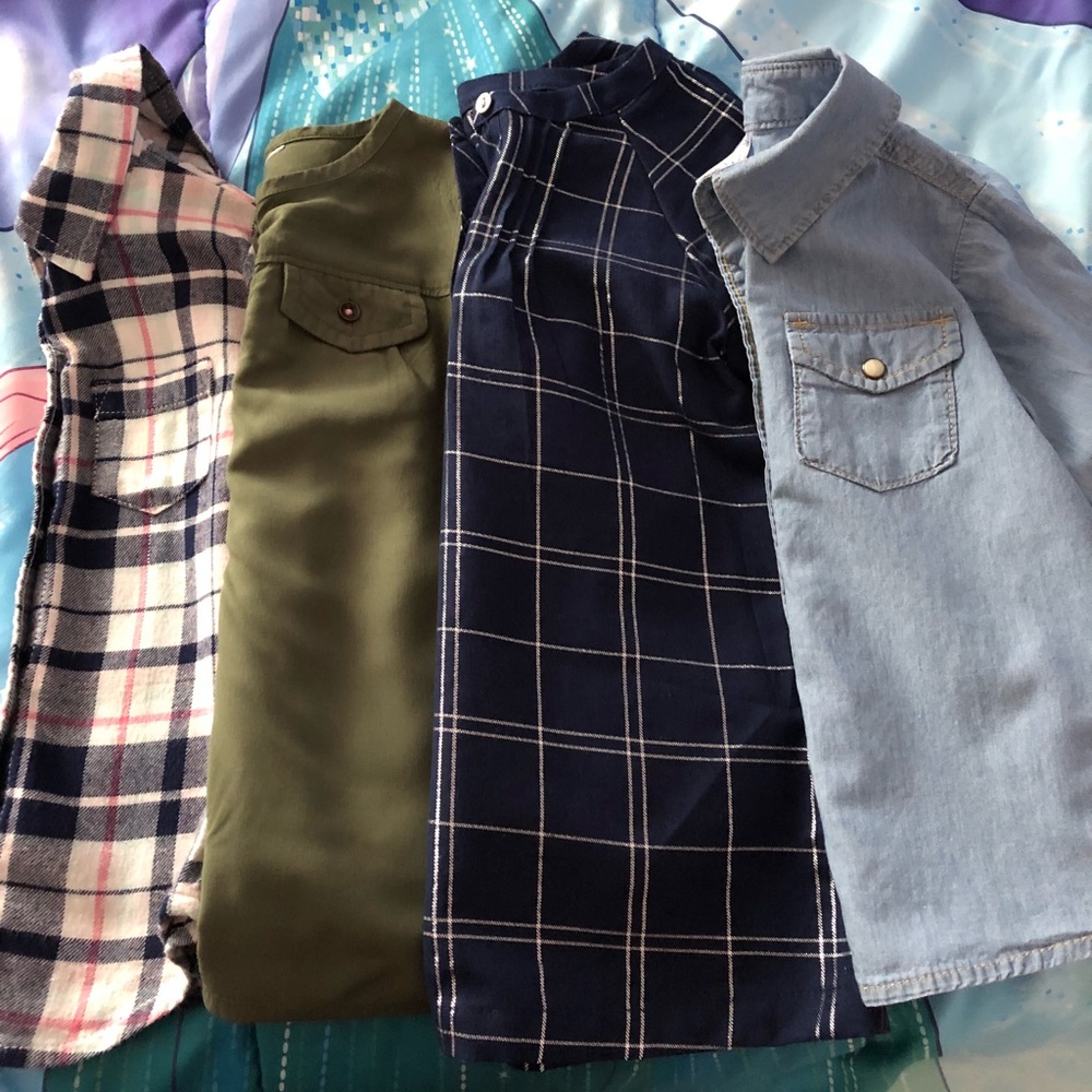 Blouse and button up